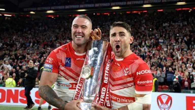 Relive how St Helens became the first Super League side to win a record four Grand Finals in a row