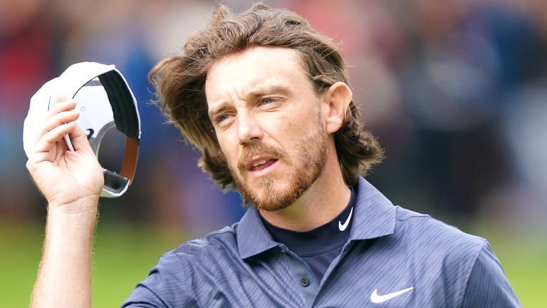 Tommy Fleetwood holds a share of the early at the BMW PGA Championship 