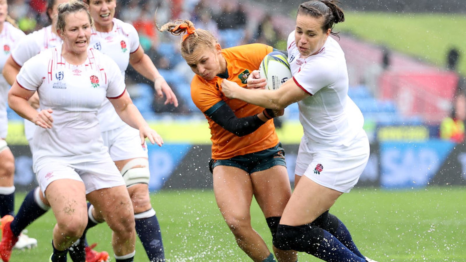 Rugby World Cup: England show variety in awful conditions to reach semis, plus Marlie Packer’s main motivation