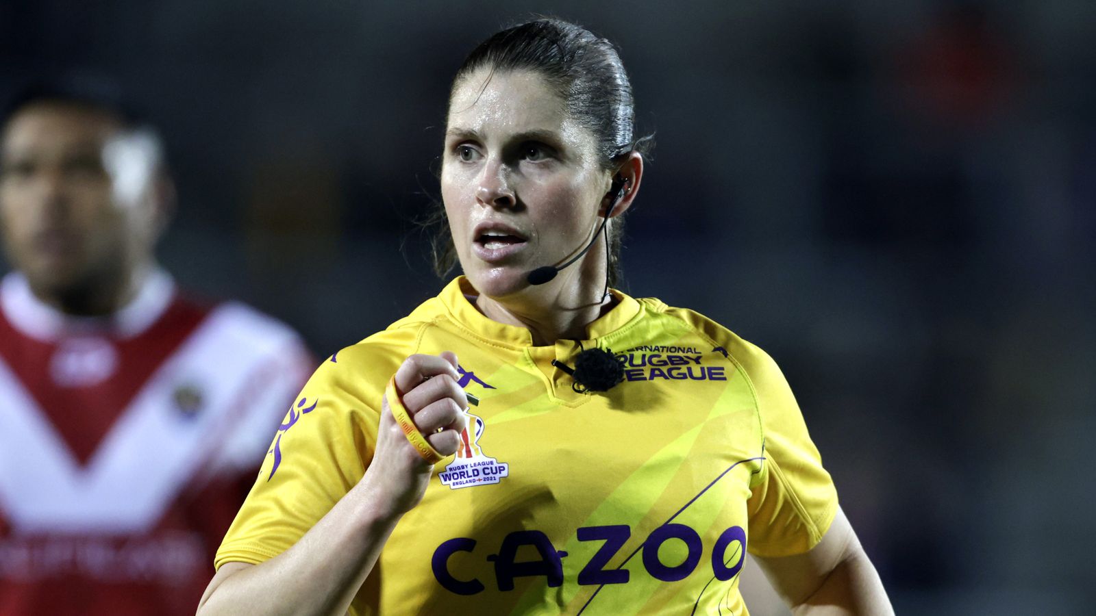 Kasey Badger becomes first woman to referee a mens Rugby League World Cup match Rugby League News Sky Sports