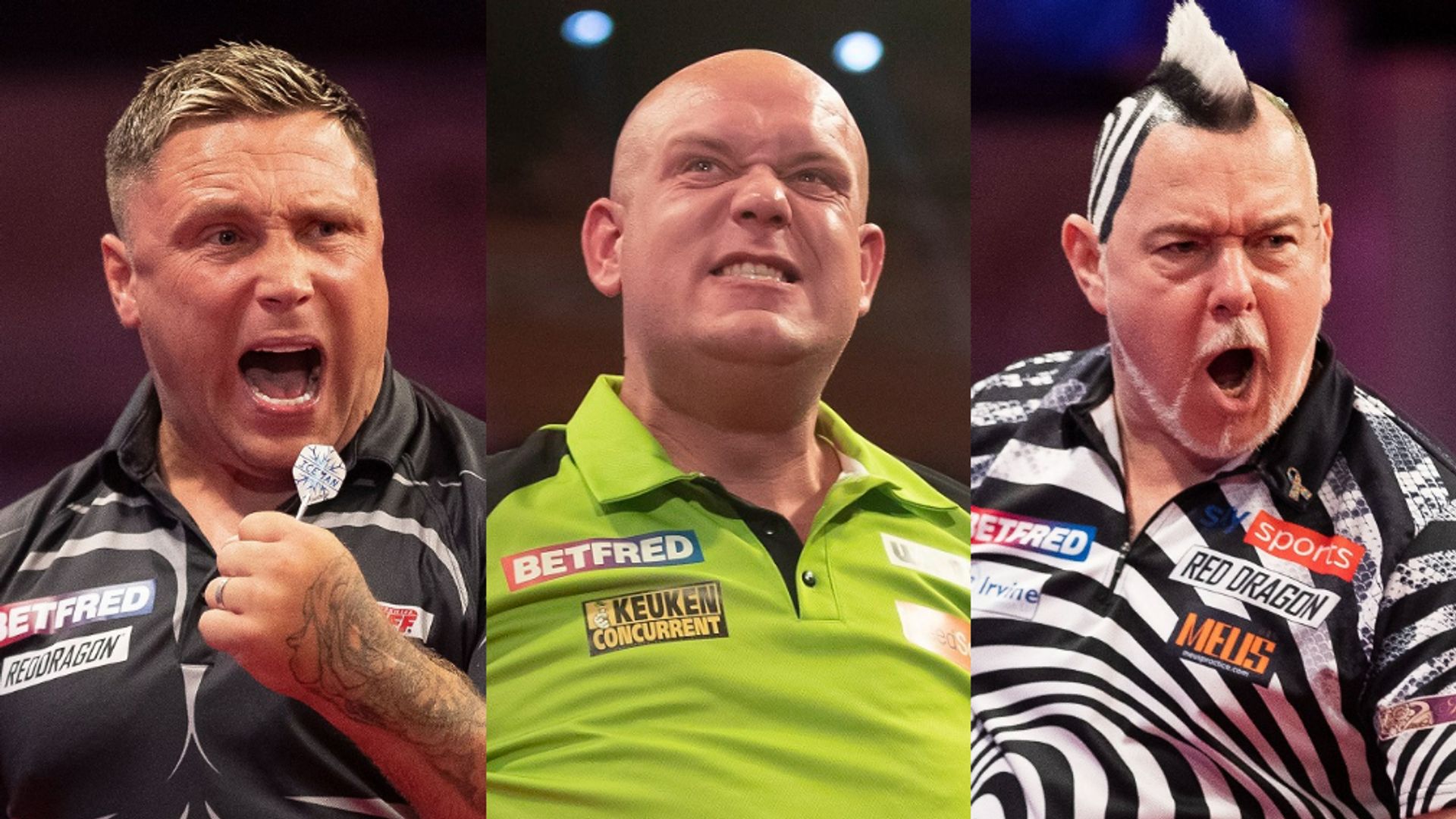 'The verbal sparring between Van Gerwen, Wright & Price adds a bit of spice'