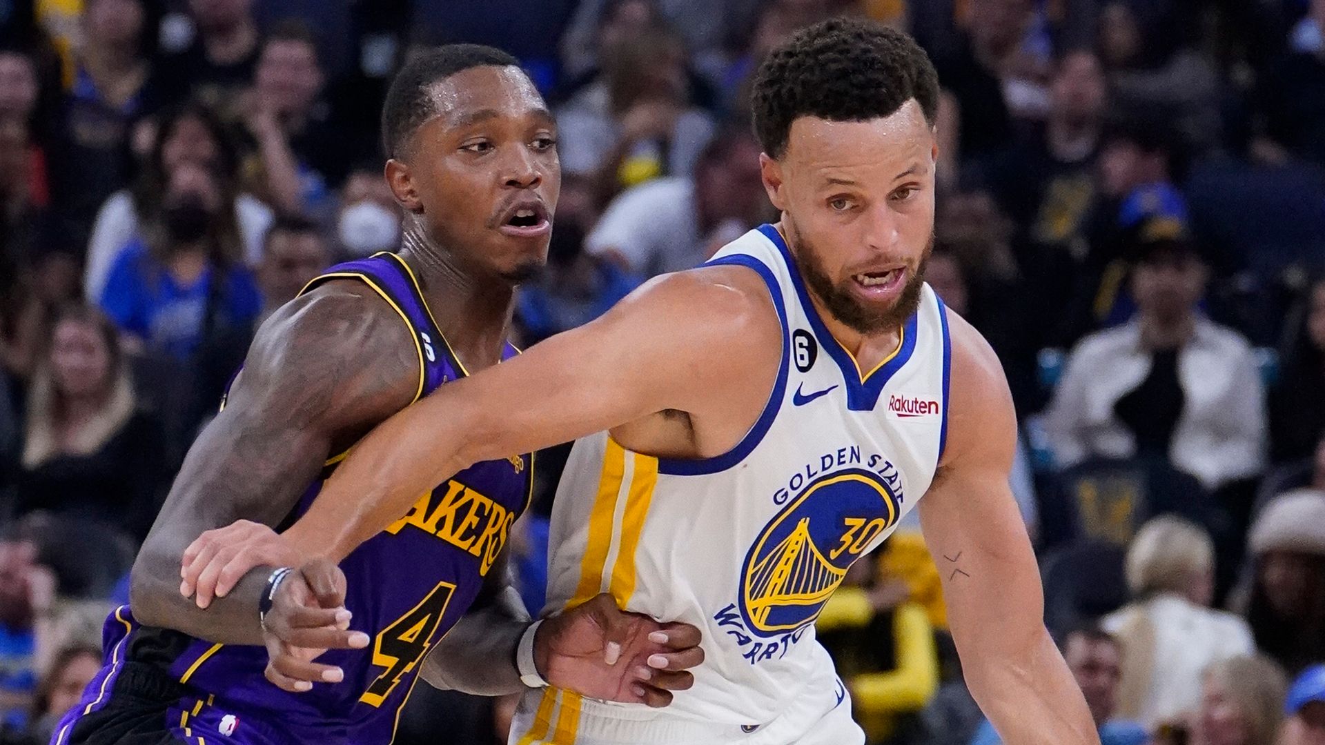 Curry helps Warriors beat Lakers on opening night | Tatum, Brown lead Celtics past Sixers