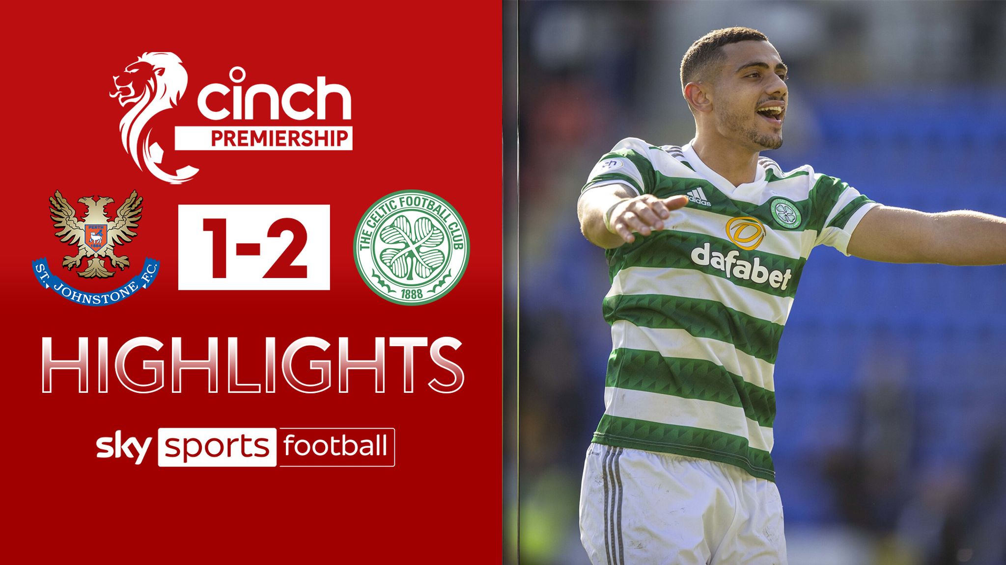 St Johnstone 1-2 Celtic Scottish Premiership highlights Video Watch TV Show Sky Sports