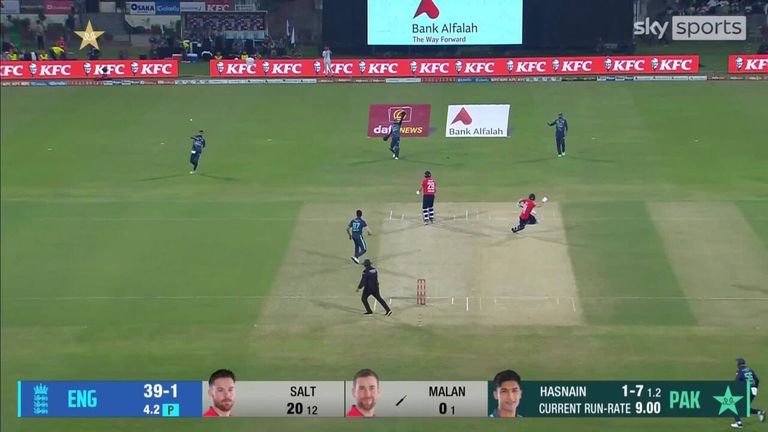 A calamitous mix-up with Malan saw Phil Salt run out for 20 in the seventh and final T20 international