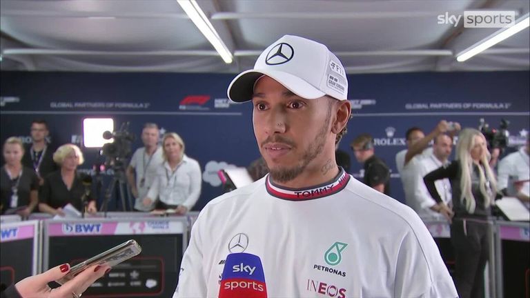 Lewis Hamilton was pleased with the performance of his Mercedes after qualifying third for the Mexico City Grand Prix