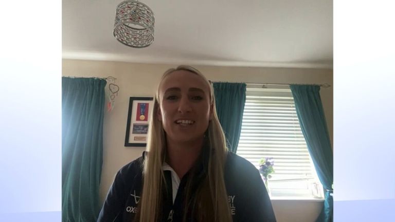 Jodie Cunningham sur Kasey Badger devenant le premier arbitre à arbitrer un match de Coupe du monde masculin et à quoi ressemble le succès pour la Coupe du monde féminine. 