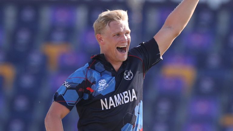 Namibia left-arm quick Ruben Trumpelmann shredded Scotland's top order during last year's tournament