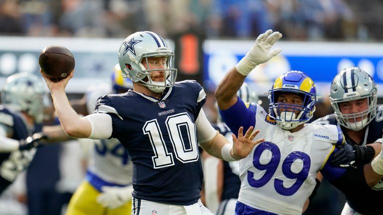 Highlights of the Dallas Cowboys against the Los Angeles Rams in Week Five of the NFL season.