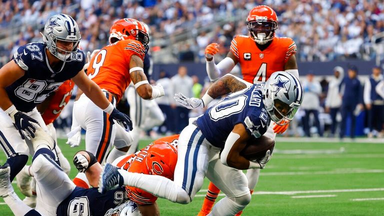 Watch all of the highlights from the matchup between the Chicago Bears and the Dallas Cowboys in Week Eight of the 2022 NFL season.