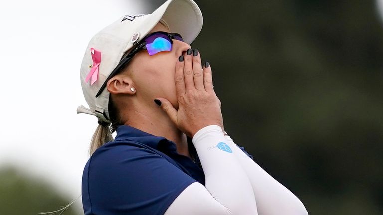 Ewart Shadoff struggled to hold back tears after claiming a long-awaited maiden LPGA Tour title