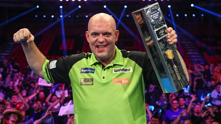 Michael van Gerwen will be aiming to follow up his convincing victory over Josh Rock when he takes on 'Hollywood' Chris Dobey on Thursday