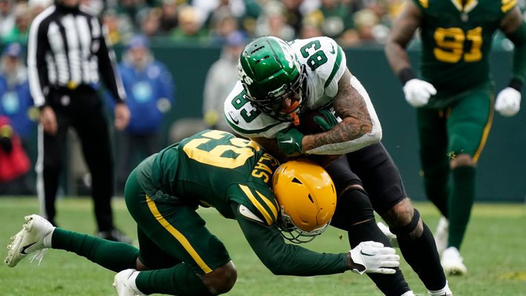 Highlights of the New York Jets vs. Green Bay Packers from week six of the NFL season.