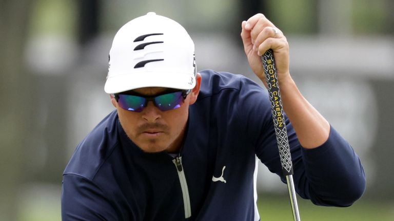 Rickie Fowler holds a share of the lead heading into the weekend in Japan