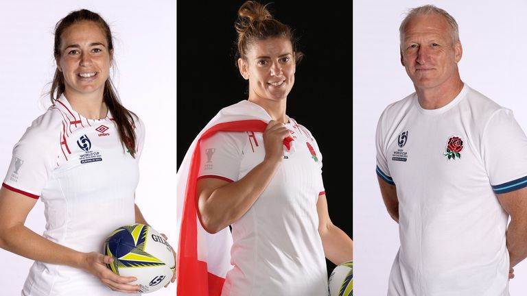 Key player Emily Scarratt, skipper Hunter and head coach Middleton are looking to lead England, massive tournament favourites, to World Cup glory