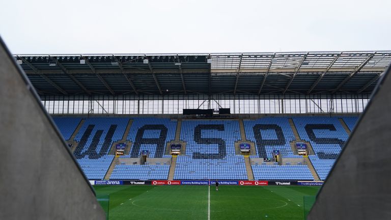 Wasps played their home games in Coventry before dropping out of the Premiership 