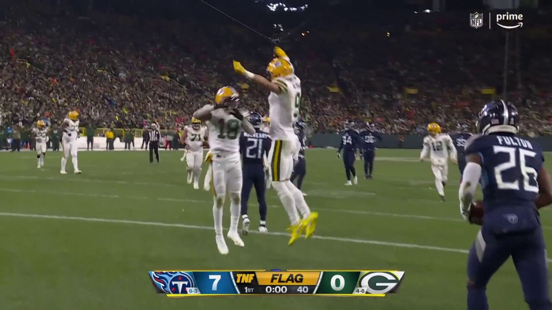 Rodgers and Watson combine for TD after fooling Titans defense