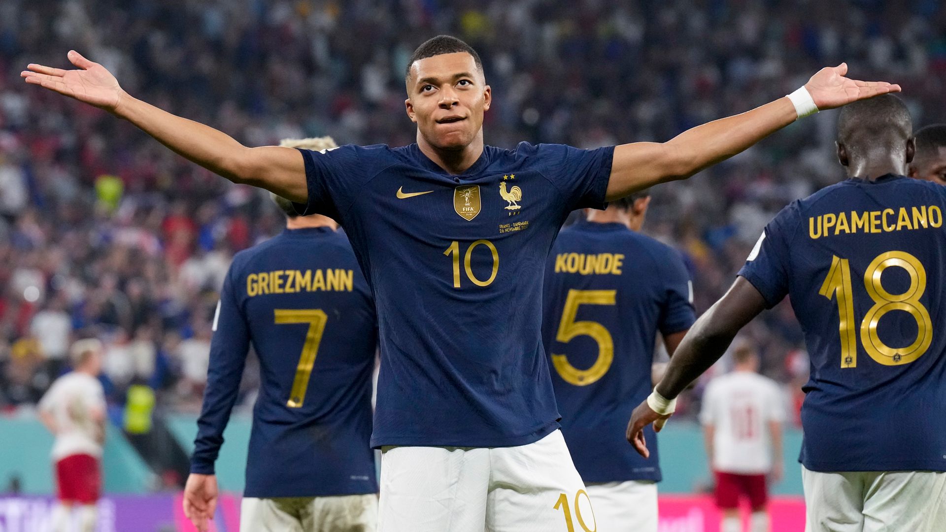 France qualify for last 16 as Mbappe's double sees off Denmark