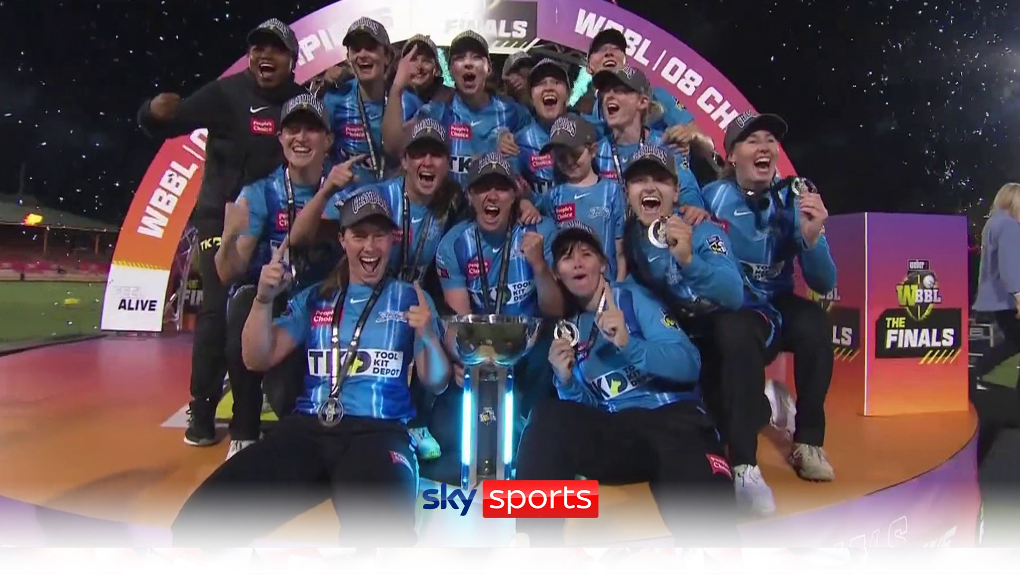 Womens Big Bash League Final Adelaide Strikers beat Sydney Sixers by 10 runs Video Watch TV Show Sky Sports