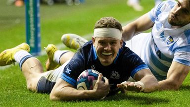 Darcy Graham scored a hat-trick as Scotland completed their autumn with victory over Argentina