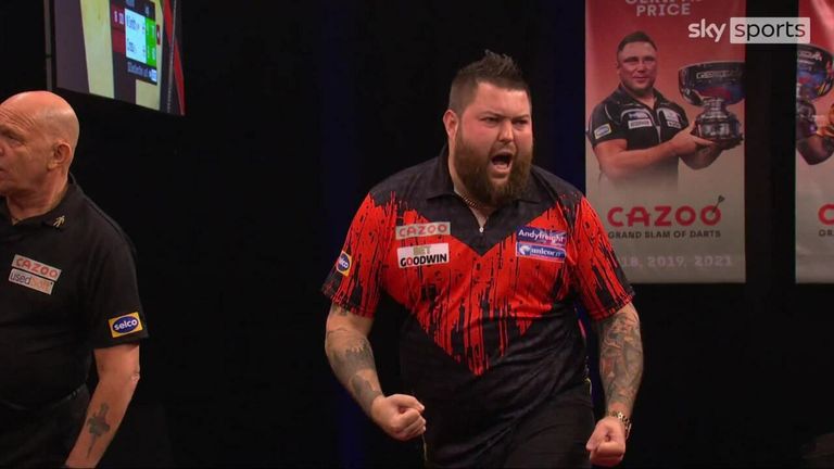 The best action of Night Five of the Grand Slam of Darts