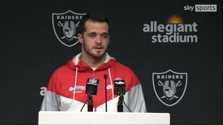 Carr was emotional following the Raiders' narrow loss to the Indianapolis Colts earlier this season. 