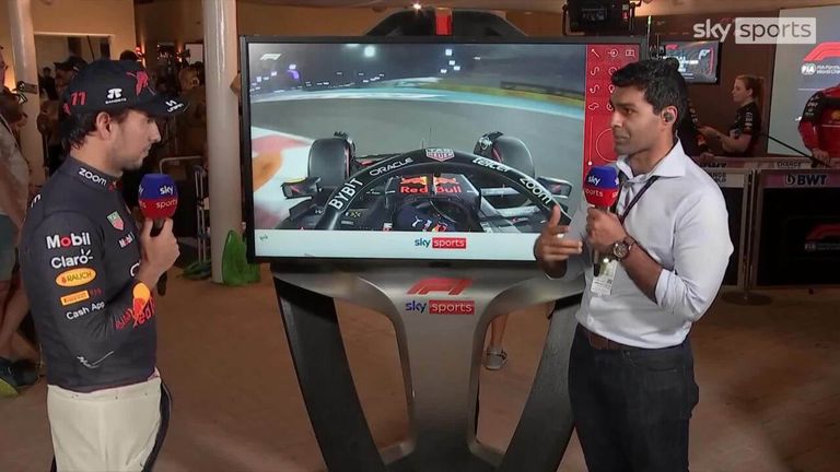 Sky F1's Karun Chandhok and Sergio Perez take a closer look at Perez's final Q3 lap