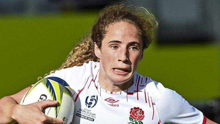 Abby Dow's try helped secure England their spot in the World Cup final