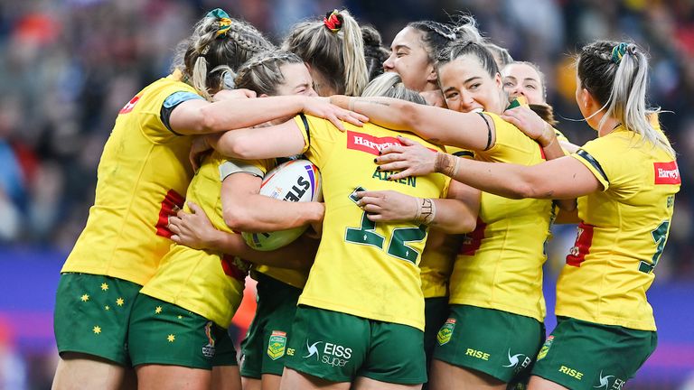 The Jillaroos are on top of the Rugby League world after a dominant 54-4 victory over the Kiwi Ferns