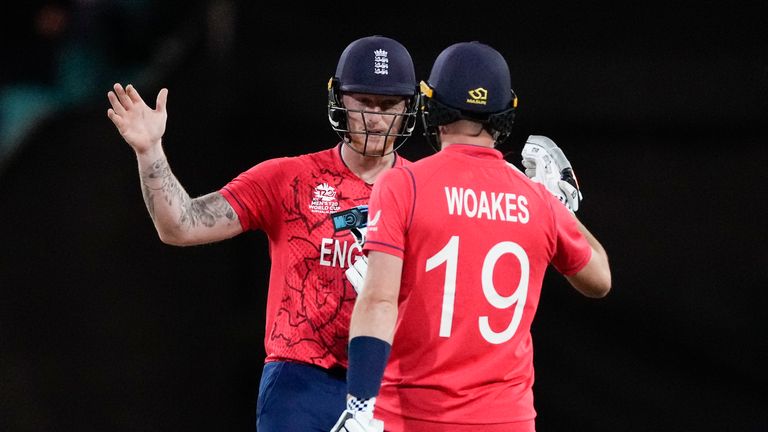 Watch the highlights as England secured a T20 World Cup semi-final spot with a tense four-wicket win over Sri Lanka in Sydney