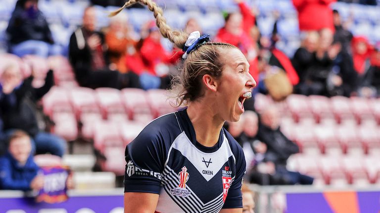 Georgia Wilson took her chance and got on the scoreboard as England took an early lead