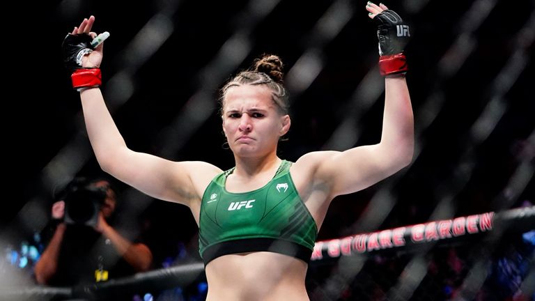 Blanchfield celebrated her dominant win