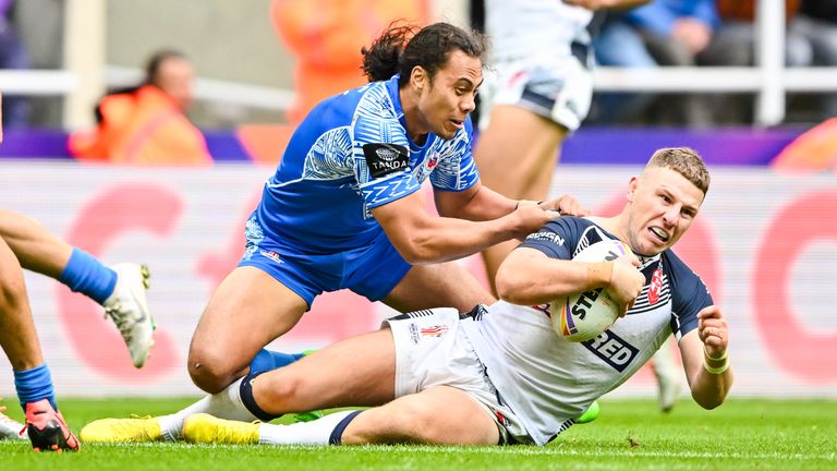 Group-stage opponents England and Samoa clash for a place in the World Cup final