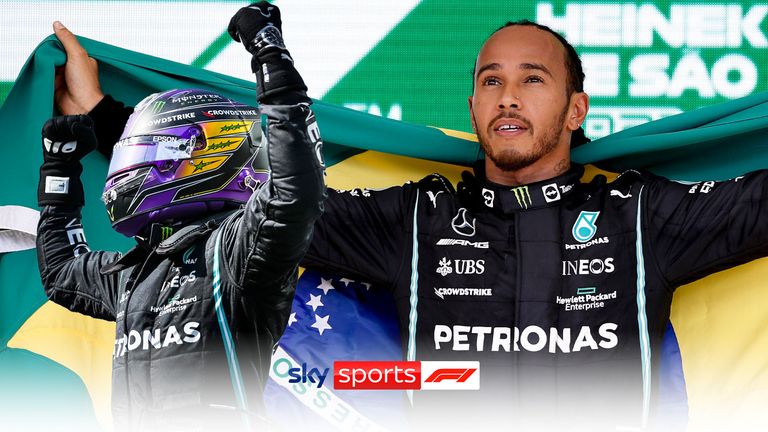 Lewis Hamilton part de l'arrière du Sprint pour remporter le GP de Sao Paulo 2021 pour Mercedes.