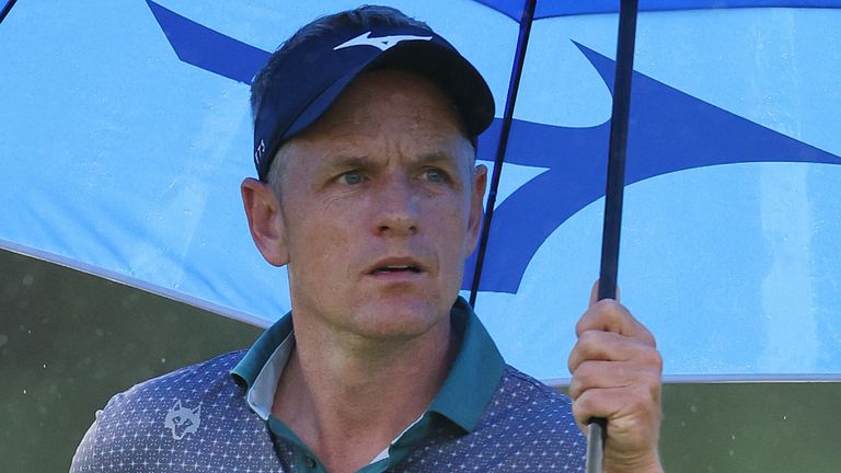 Luke Donald is tied for the lead heading into the weekend in South Africa