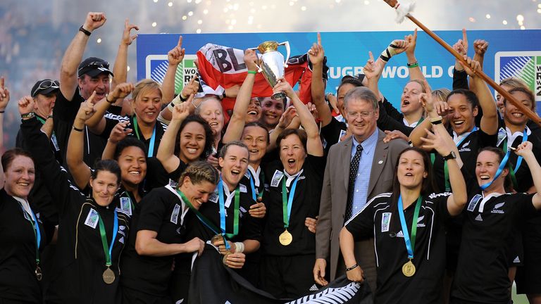 The Black Ferns clinched their third World Cup triumph at England's home tournament in 2010