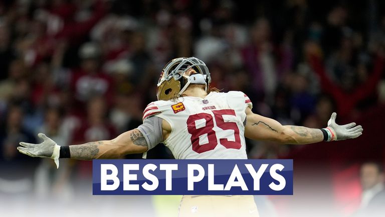 San Francisco 49ers tight end George Kittle finished with two touchdowns against the Arizona Cardinals in Mexico on Monday night.