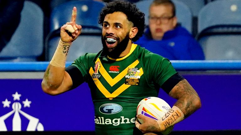 Rugby League World Cup: Australia secure semi-final spot with comprehensive victory over Lebanon as Josh Addo-Carr shines