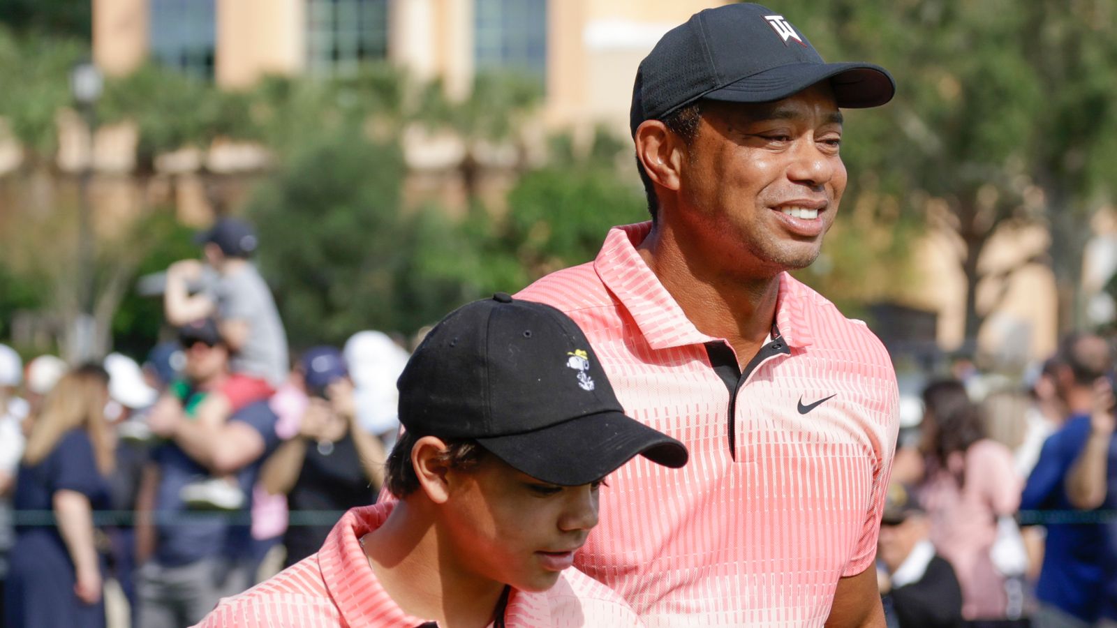 PNC Championship: Tiger Woods and son two shots off the lead after opening round; Justin Thomas and father lead