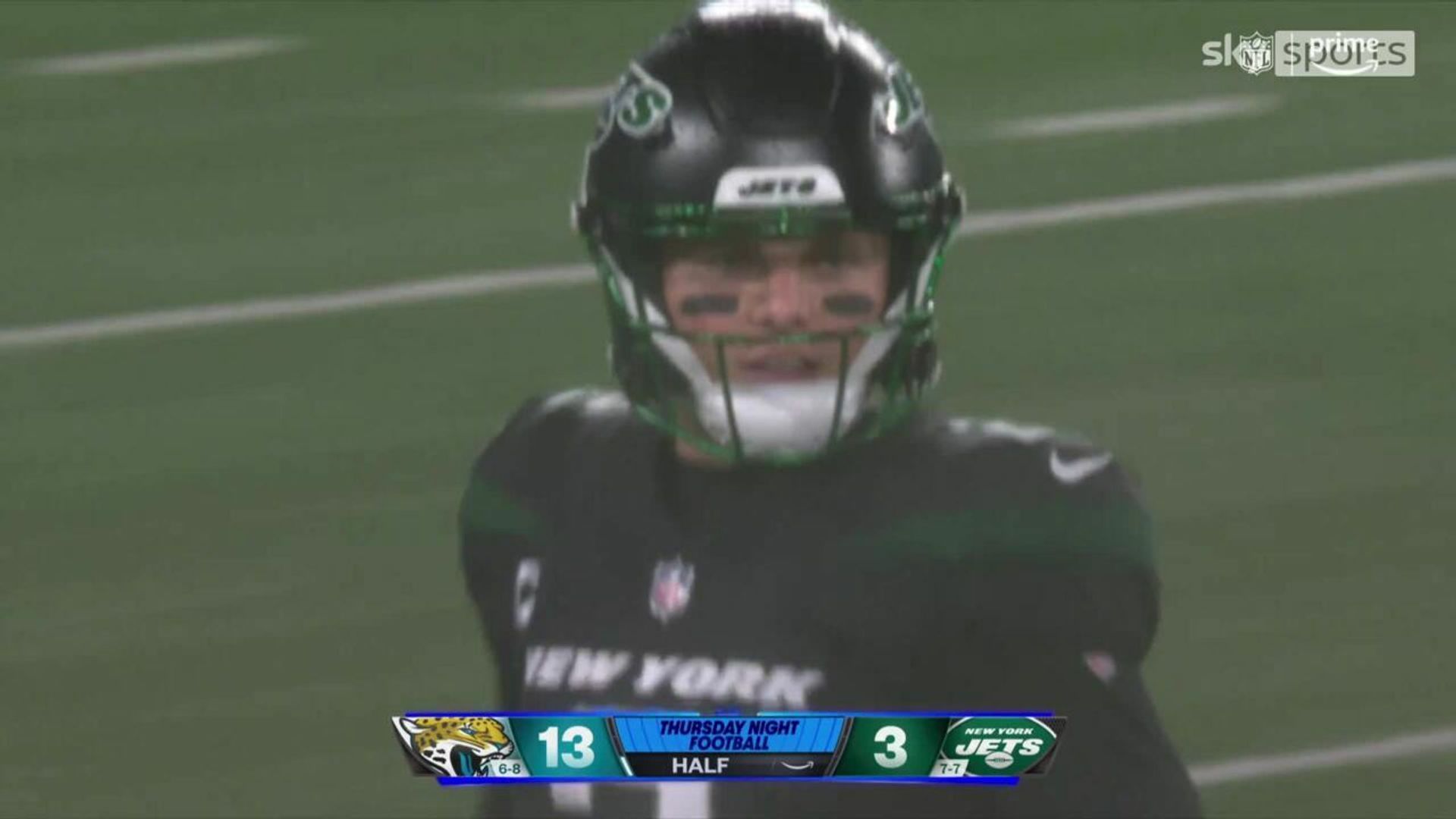 Wilson booed off by Jets fans after ugly first half ends with interception