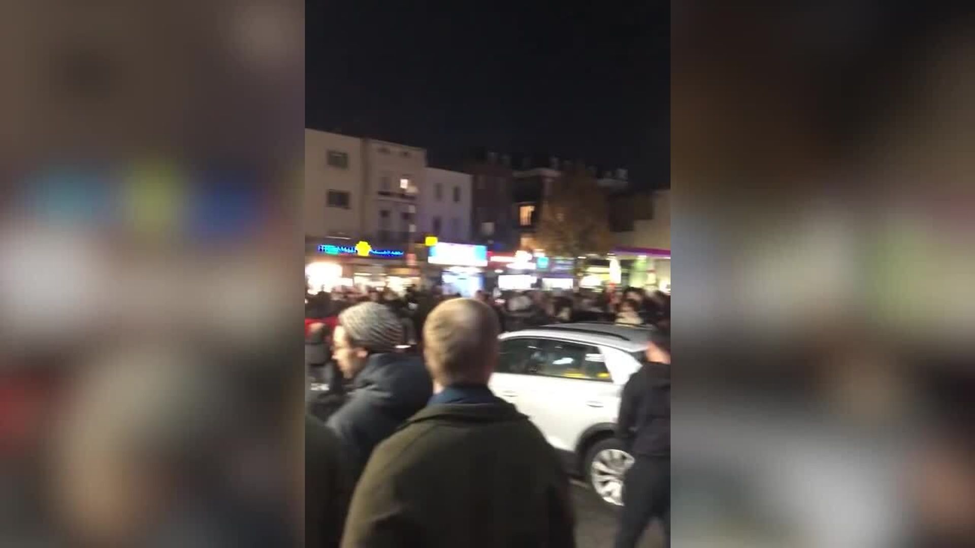Morocco fans stop traffic with celebrations in London!