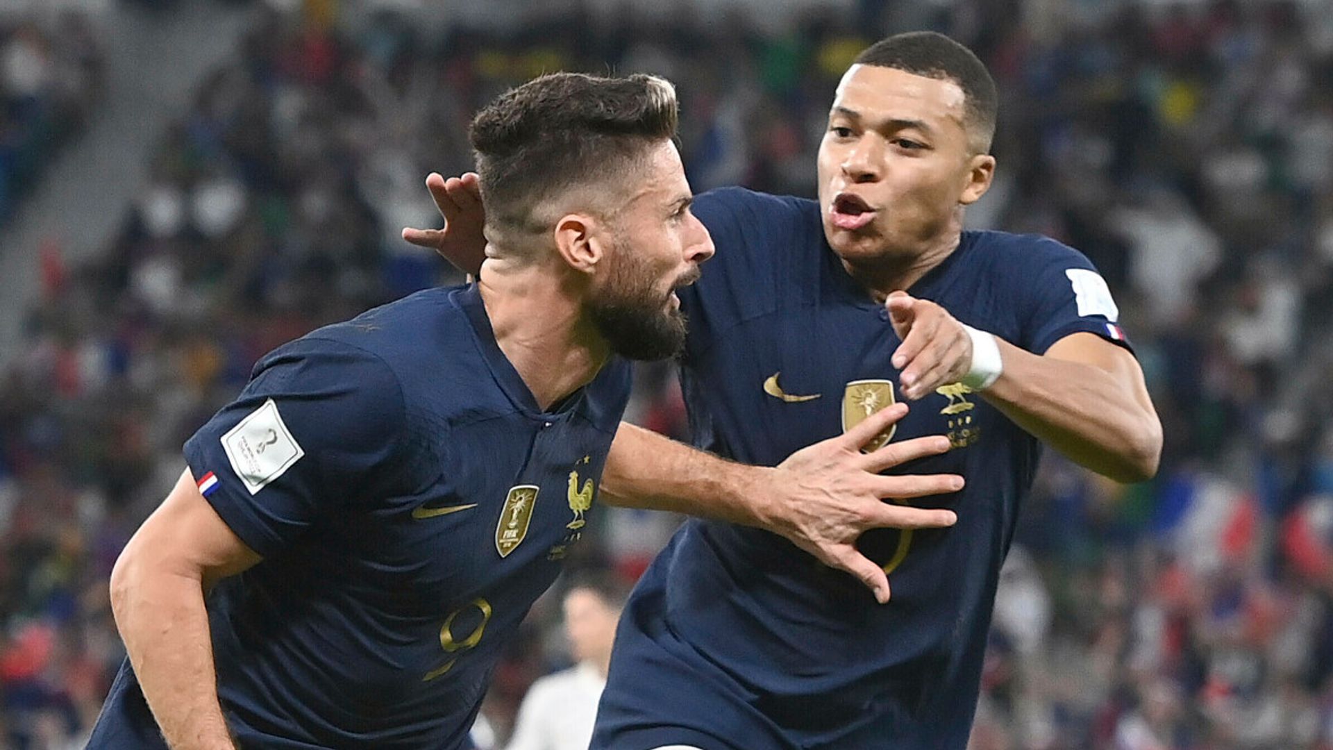 Giroud breaks record, Mbappe scores twice in France's last-16 win over Poland