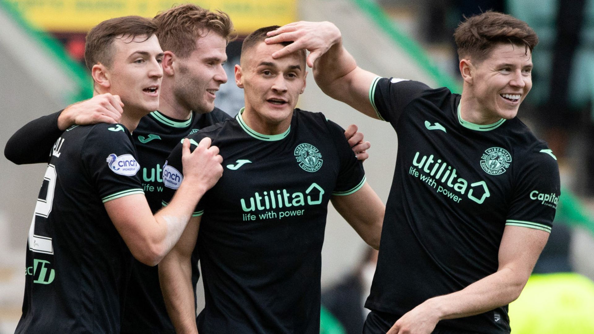 Hibs end losing streak in style by thrashing 10-man Livingston