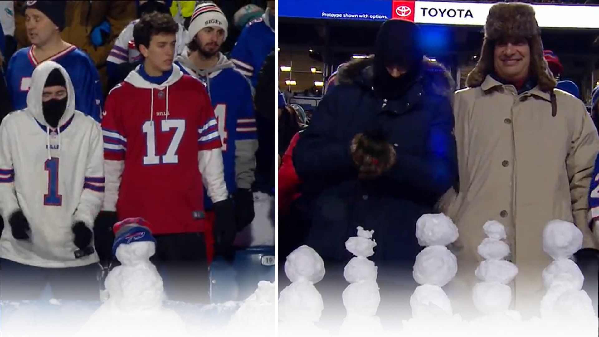 Snow chaos in NFL! Fans hurl 'ice balls', officials threaten point