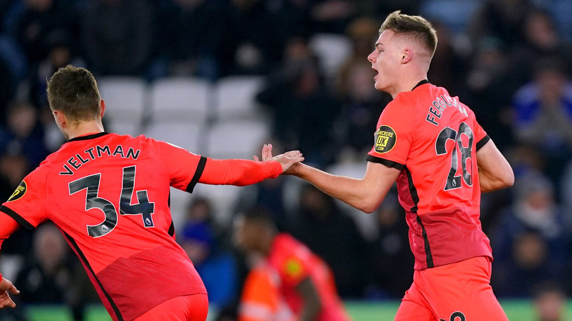 Ferguson strikes late to rescue Brighton draw at Leicester