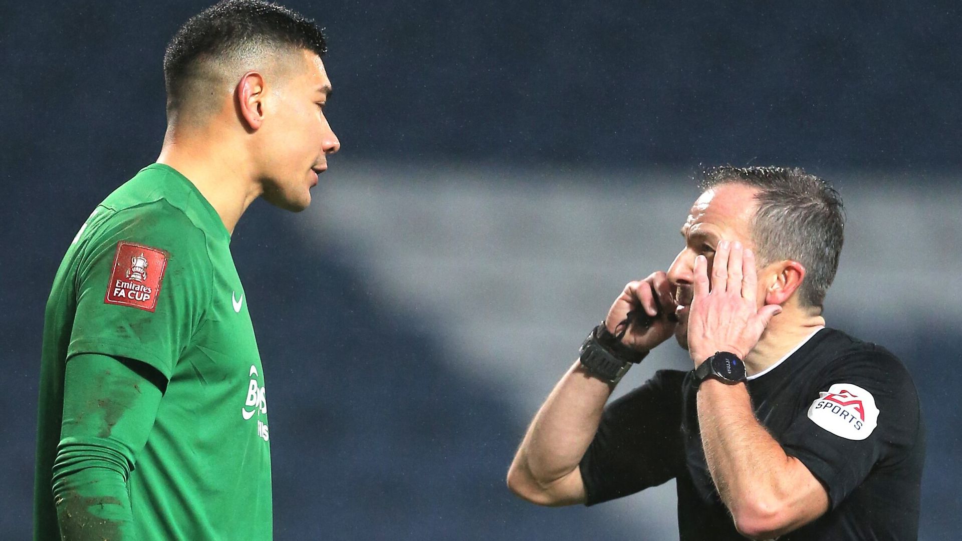 Etheridge 'shook up' after reporting alleged racist incident in FA Cup tie