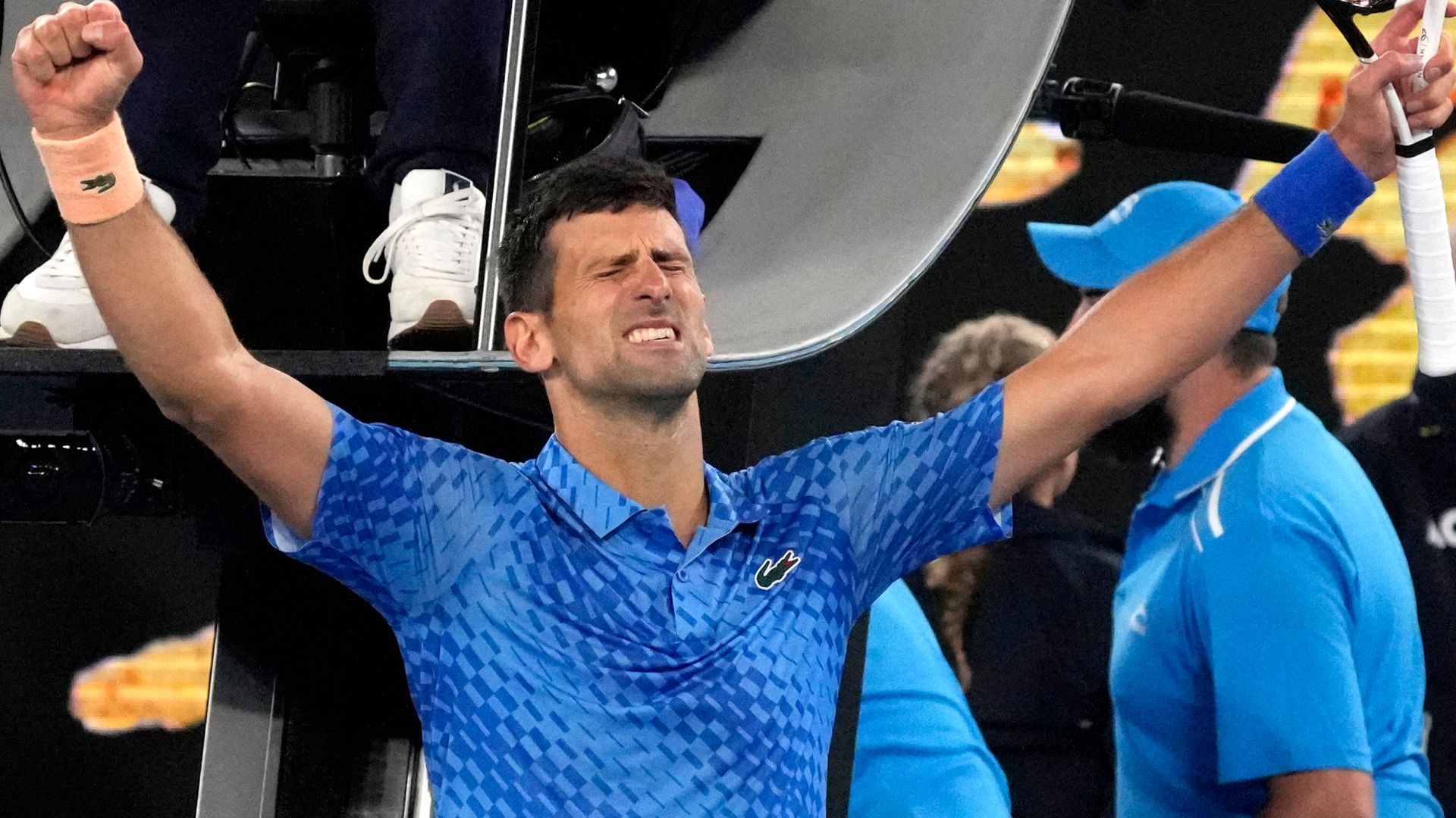 Djokovic continues to defy hamstring injury to reach second week in Melbourne