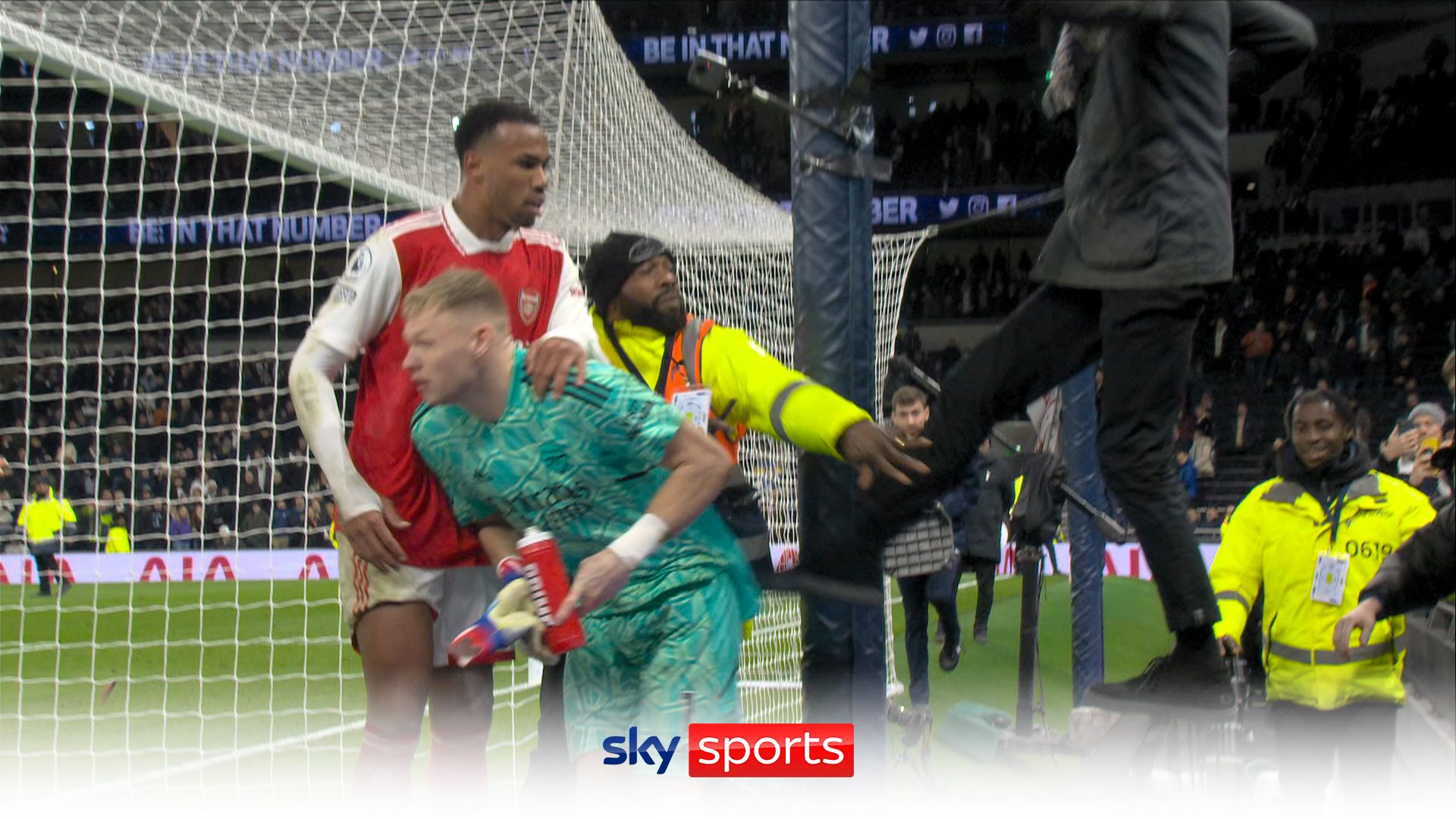 Fan kicks Arsenal's Ramsdale after North London derby