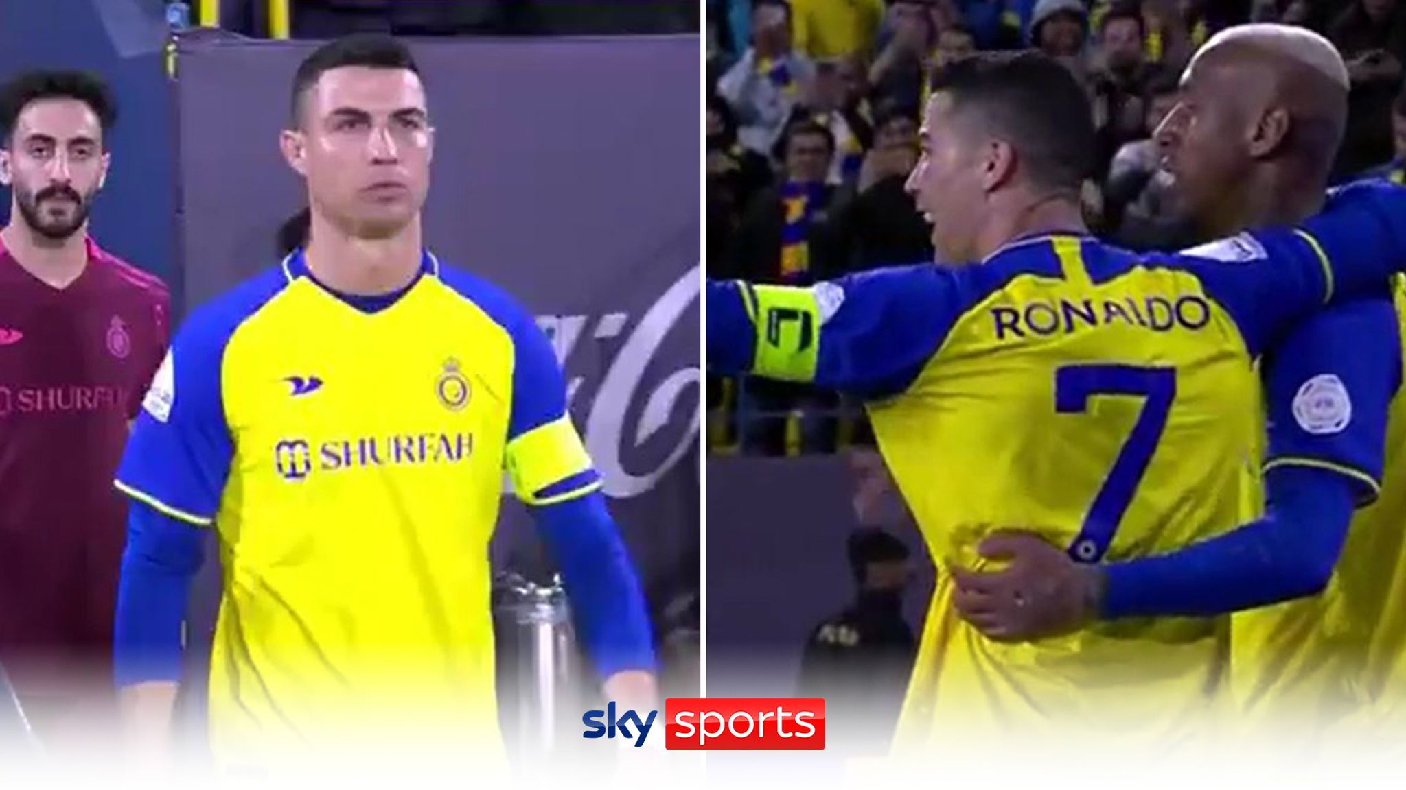 Cristiano Ronaldo's overhead kick attempt on his debut for Al-Nassr