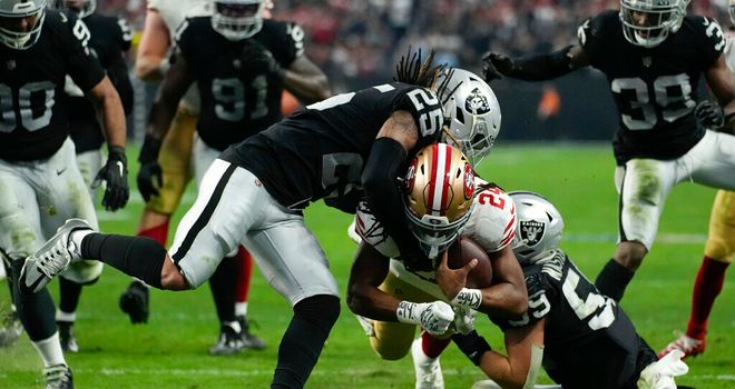 49ers edge Raiders 37-34 in OT for 9th consecutive win - The San