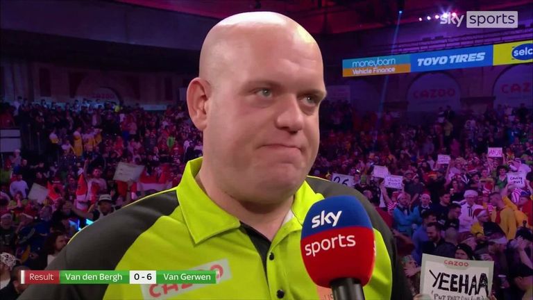 Van Gerwen has a say on his semi-final against Van den Bergh and looks forward to his date with Smith in the final
